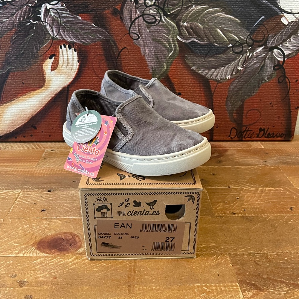 Cienta Canvas Slip-On Toddler Little Boy Shoe
